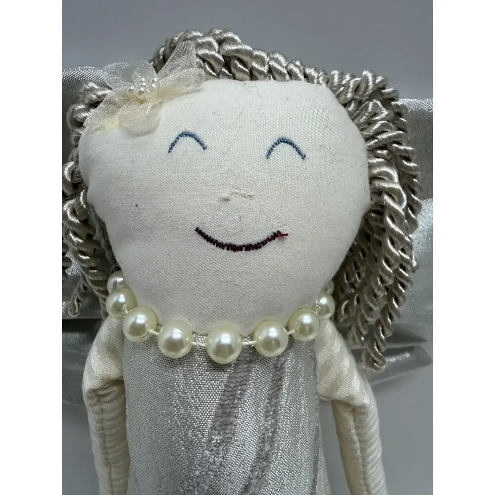 Woof & Poof Angel Doll (2014) – Metallic Skirt & Wings, Cloth Doll with Logo